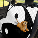 Black And White Yin Yang Symbol Print Pet Car Back Seat Cover