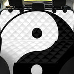 Black And White Yin Yang Symbol Print Pet Car Back Seat Cover