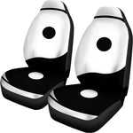 Black And White Yin Yang Symbol Print Universal Fit Car Seat Covers