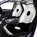Black And White Yin Yang Symbol Print Universal Fit Car Seat Covers