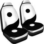Black And White Yin Yang Symbol Print Universal Fit Car Seat Covers