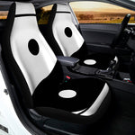 Black And White Yin Yang Symbol Print Universal Fit Car Seat Covers