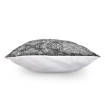 Black And White Zentangle Pattern Print Pillow Cover