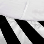 Black And White Zigzag Dazzle Print Sofa Cover