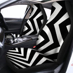 Black And White Zigzag Dazzle Print Universal Fit Car Seat Covers