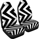 Black And White Zigzag Dazzle Print Universal Fit Car Seat Covers