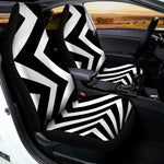 Black And White Zigzag Dazzle Print Universal Fit Car Seat Covers