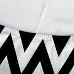 Black And White Zigzag Pattern Print Sofa Cover