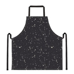 Black And White Zodiac Stars Print Apron