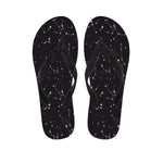 Black And White Zodiac Stars Print Flip Flops