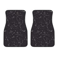 Black And White Zodiac Stars Print Front Car Floor Mats
