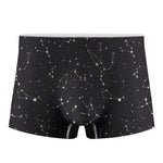 Black And White Zodiac Stars Print Men's Boxer Briefs