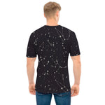 Black And White Zodiac Stars Print Men's T-Shirt