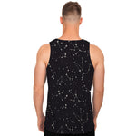 Black And White Zodiac Stars Print Men's Tank Top