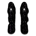 Black And White Zodiac Stars Print Muay Thai Shin Guards