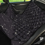 Black And White Zodiac Stars Print Pet Car Back Seat Cover