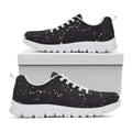 Black And White Zodiac Stars Print White Running Shoes