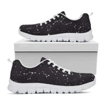 Black And White Zodiac Stars Print White Sneakers