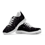 Black And White Zodiac Stars Print White Sneakers