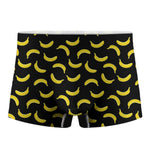 Black And Yellow Banana Pattern Print Men's Boxer Briefs