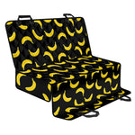 Black And Yellow Banana Pattern Print Pet Car Back Seat Cover