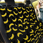 Black And Yellow Banana Pattern Print Pet Car Back Seat Cover