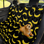 Black And Yellow Banana Pattern Print Pet Car Back Seat Cover