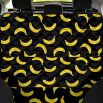 Black And Yellow Banana Pattern Print Pet Car Back Seat Cover
