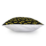 Black And Yellow Banana Pattern Print Pillow Cover