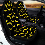 Black And Yellow Banana Pattern Print Universal Fit Car Seat Covers