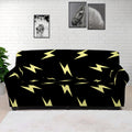 Black And Yellow Lightning Pattern Print Sofa Cover