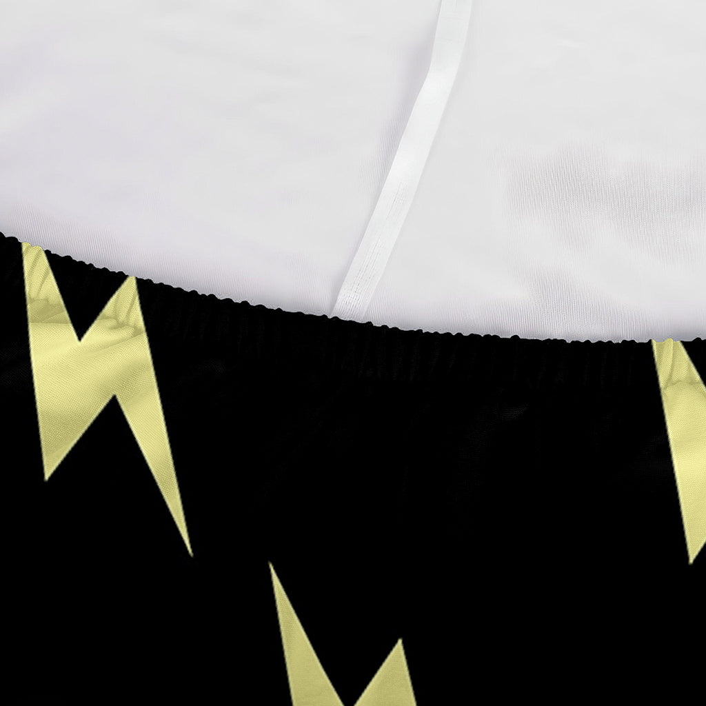 Black And Yellow Lightning Pattern Print Sofa Cover