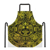 Black And Yellow Maya Calendar Print Apron