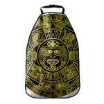 Black And Yellow Maya Calendar Print Car Seat Organizers