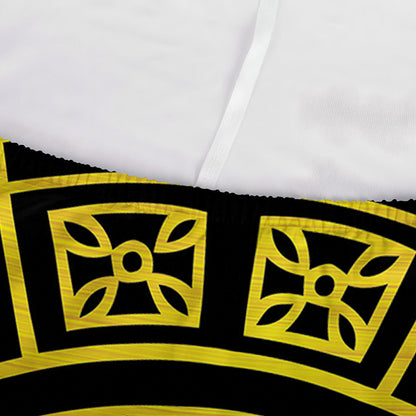 Black And Yellow Maya Calendar Print Sofa Cover