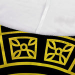 Black And Yellow Maya Calendar Print Sofa Cover