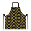 Black And Yellow Star of David Print Apron