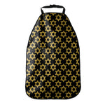 Black And Yellow Star of David Print Car Seat Organizers