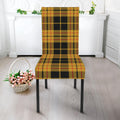 Black And Yellow Tartan Pattern Print Dining Chair Slipcover