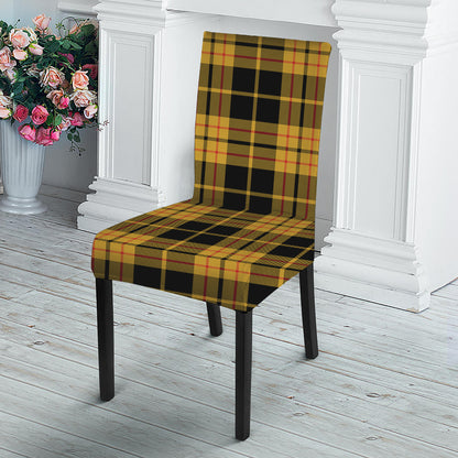 Black And Yellow Tartan Pattern Print Dining Chair Slipcover