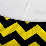 Black And Yellow Zigzag Pattern Print Sofa Cover