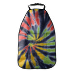 Black Backed Spiral Tie Dye Print Car Seat Organizers