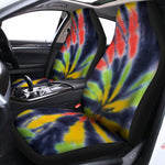 Black Backed Spiral Tie Dye Print Universal Fit Car Seat Covers
