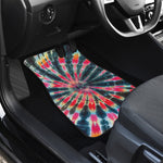 Black Backed Tie Dye Print Front Car Floor Mats