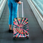 Black Backed Tie Dye Print Luggage Cover