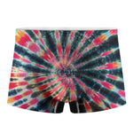 Black Backed Tie Dye Print Men's Boxer Briefs