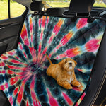 Black Backed Tie Dye Print Pet Car Back Seat Cover