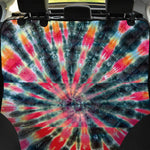 Black Backed Tie Dye Print Pet Car Back Seat Cover