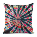 Black Backed Tie Dye Print Pillow Cover