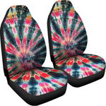 Black Backed Tie Dye Print Universal Fit Car Seat Covers